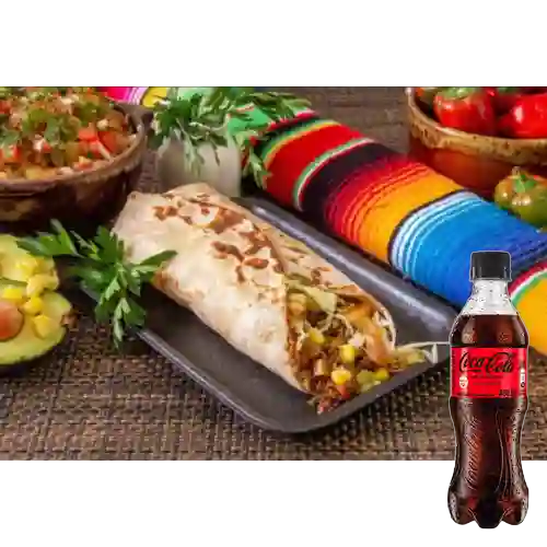 Combo Burro Criollo + Coca Cola Sin Azúcar 400 ml