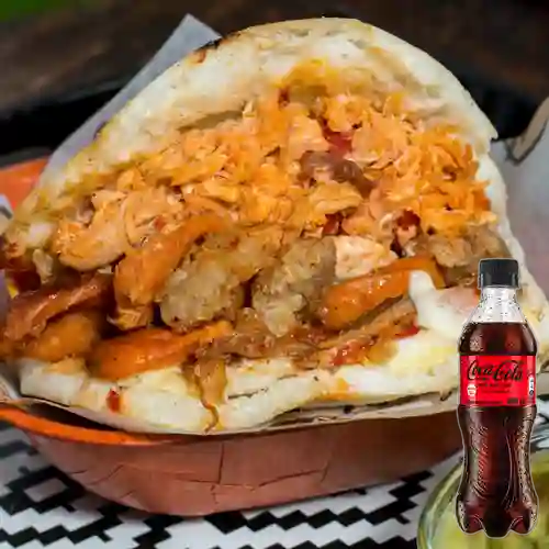 Arma Tu Arepa c/ 4 Ingredientes +Cocacola S/az 400ml