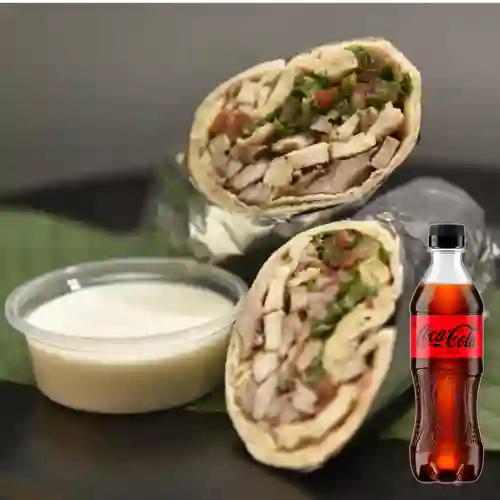Combo Shawarma Mixto Super + Coca-Cola ZERO 400ml