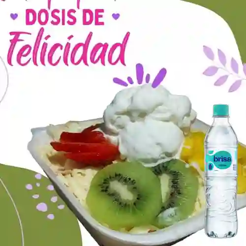 Combo Ensalada de Frutas Personal +Brisa S/gas 600ML