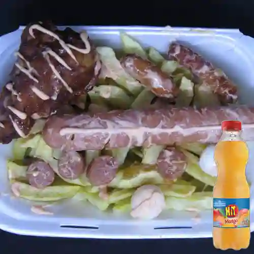 Combo Longui Pollo + Hit Mango 500 ml