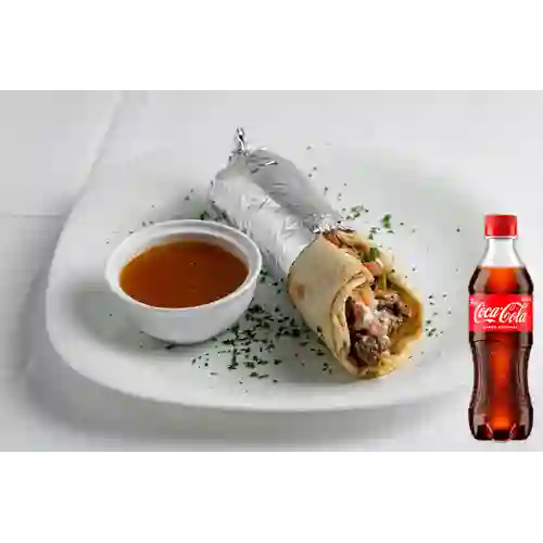 Combo Shawarma de Cordero + Coca Cola Original 400 ml