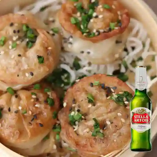 Combo Gyosas + Stella Artois 290 ml