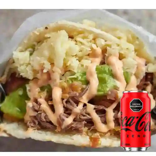 Combo Arepa de Carne + Coca-Cola ZERO 330 ml