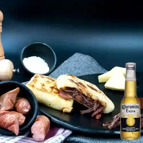 Combo la Churra + Cerveza Coronita Botella X 210Ml