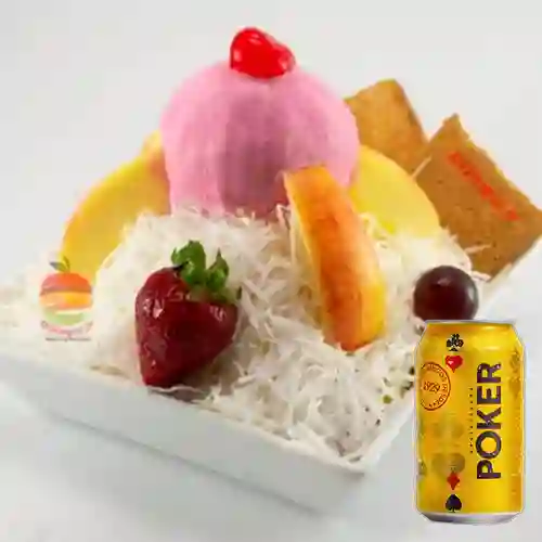 Combo Mixta + Cerveza Poker Lta 330ml