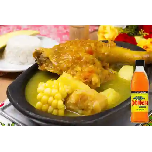 Combo Sancocho Pierna Pernil Gallina +Colombiana 400ml