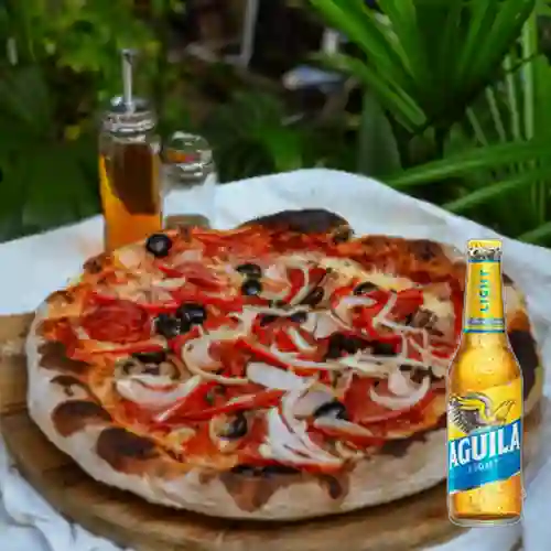 Combo Pizza Extravaganza + Aguila Light 350 ml