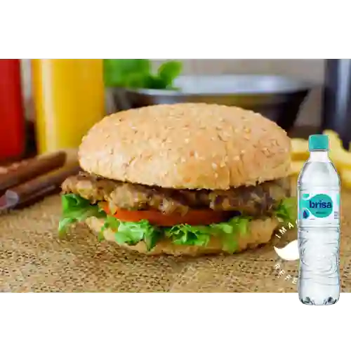 Combo Hamburguesa Sencilla. + Brisa Sin Gas 600ML