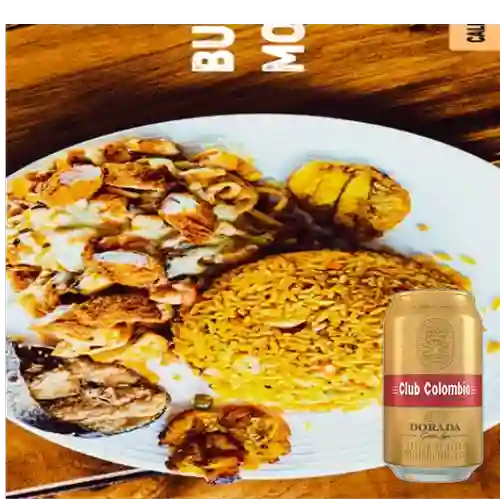 Combo Burro Mocho + Club col. Dorada Lta 330ml