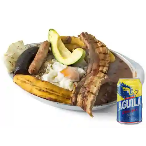 Combo Bandeja Paisa + Aguila Orig Lta 330ml