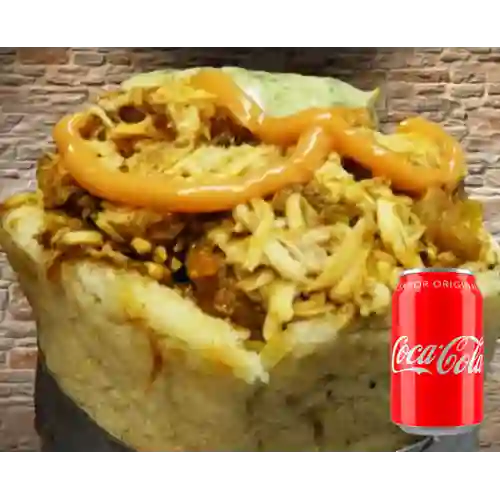Combo Arepa con Todo + Coca-Cola Sabor Original 355 ml