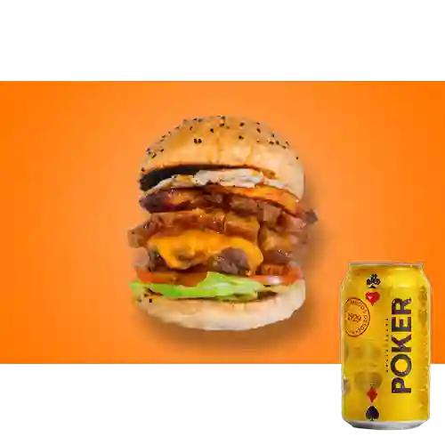 Combo Parcera + Cerveza Poker Lta 330ml