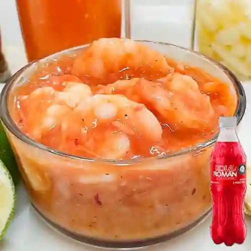 Combo Cóctel de Camarón Grande +Kola Román Orig 400ML