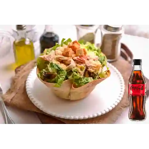 Combo César con Pollo + Coca Cola Sin Azúcar 300ML