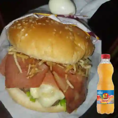 Combo Hamburguesa Especial + Jugo Hit de Mango 500Ml