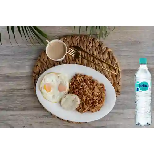 Combo Calentado c/ Huevos Al Gusto +Brisa S/gas 600ML