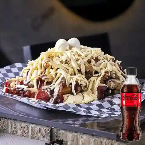 Combo Papas de la Casa + Coca Cola Sin Azúcar 400 ml