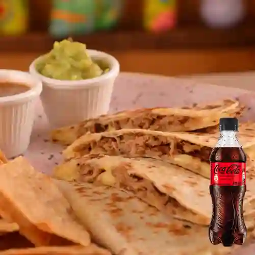 Combo Quesadillas + Coca Cola Sin Azúcar 400 ml