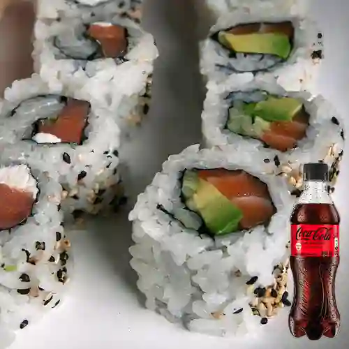 Combo Sushi Fildelphia + Coca Cola Sin Azúcar 400 ml