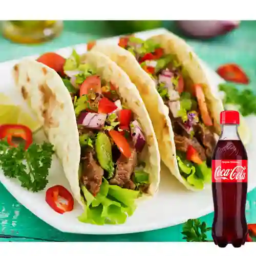Combo Tacos + Coca-Cola Sabor Original 400 ml