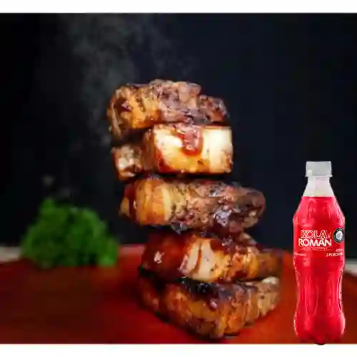 Combo Costillas BBQ + Kola Román Original 400ML