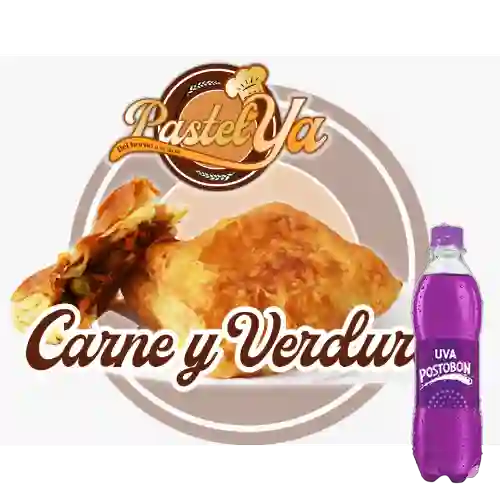 Combo Pastel de Carne c/ Verduras +Postobón Uva 400ml