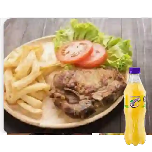 Combo Cerdo a la Plancha + Quatro Original 400ML