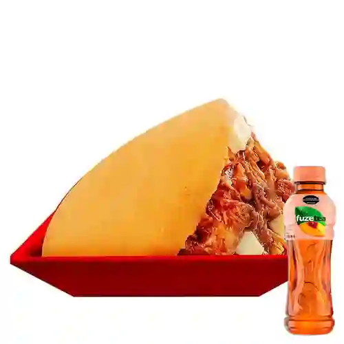 Combo Arepiz Carne Desmechada + Fuze Tea Durazno 400ML