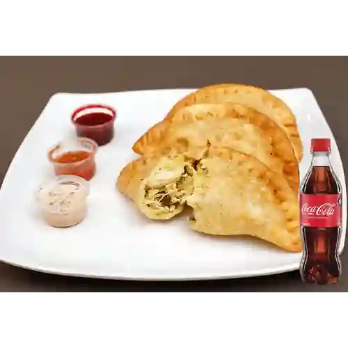 Combo Empanada de Pollo&Champiñon +Cocacola Orig 600ML