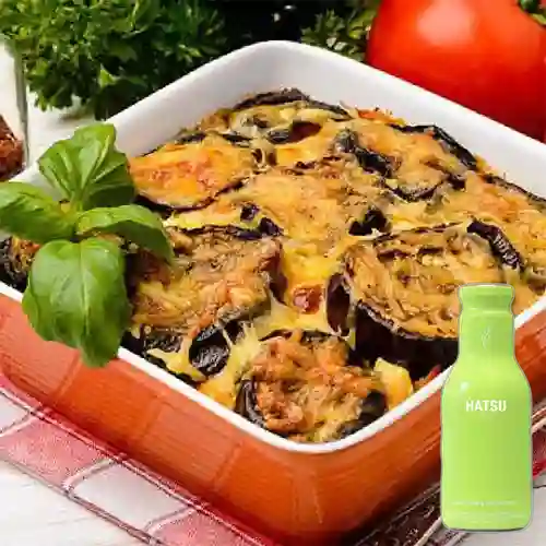 Combo Berenjenas Gratinadas + Hatsu Verde 400 ml