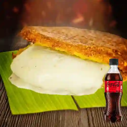 Arepa Chócolo c/Queso Mozzarella +CocaCola S/az 400ml