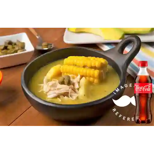Combo Sopa de Ajiaco + Coca Cola 400Ml