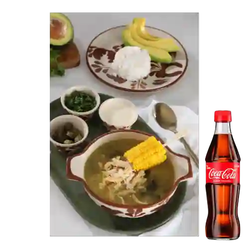 Combo Cazuela de Ajiaco + Coca Cola Original 300ML