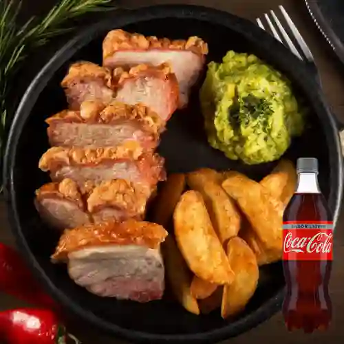 Chicharrón de Panceta de Cerdo +Cocacola Light 400ml