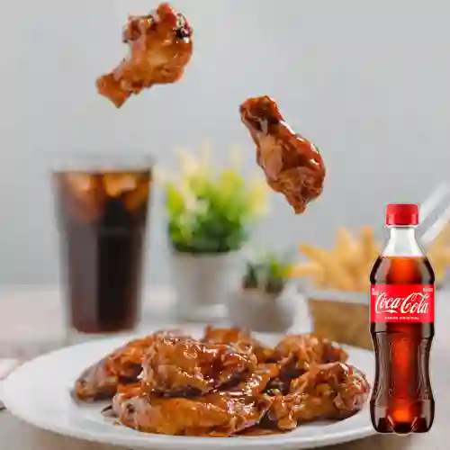 Alitas x6&Papas a la Francesa +Cocacola Org 400ml