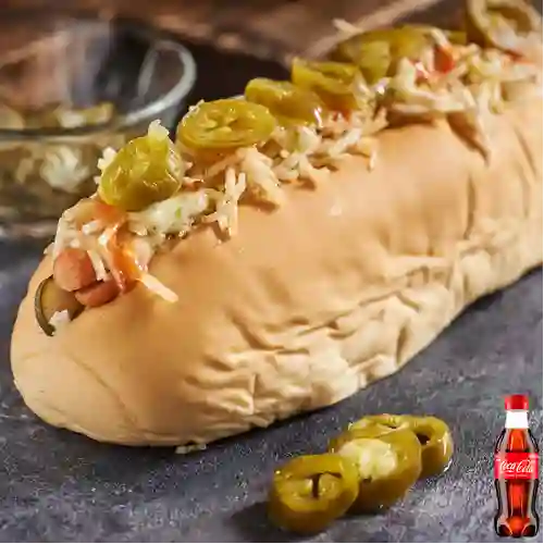 Combo Perro Mexicano. + Coca Cola Original 250ML