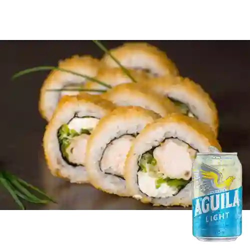 Combo Lem California Crunch Cangrejo + Aguila Light Lata 330ml