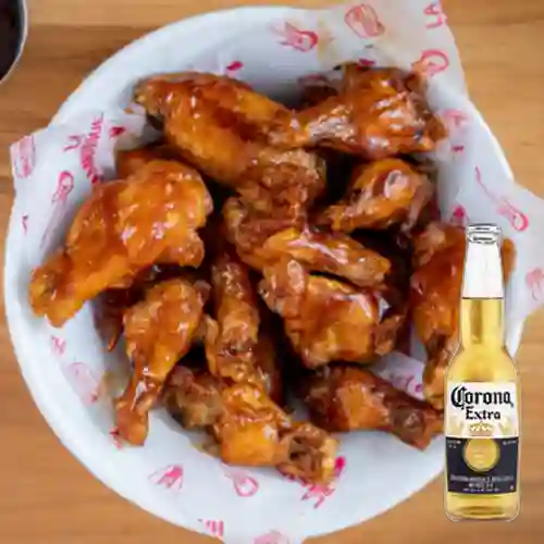 Combo Alitas Picantes + Corona 350 ml