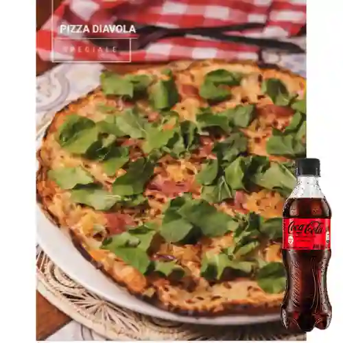 Combo Pizza Diavola Speciale +Cocacola S/az 400ml