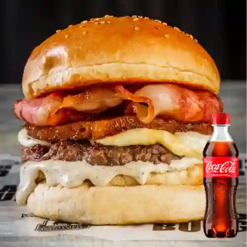 Combo Hob Pineapple Burger 180 gr +Cocacola Orig 400ml