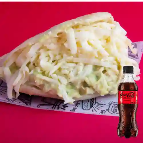 Combo Arepa Exotica + Coca Cola Sin Azúcar 400 ml