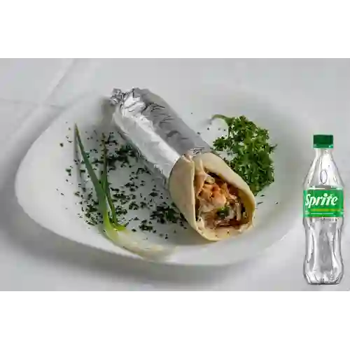 Combo Shawarma de Pollo + Sprite Original 400ml