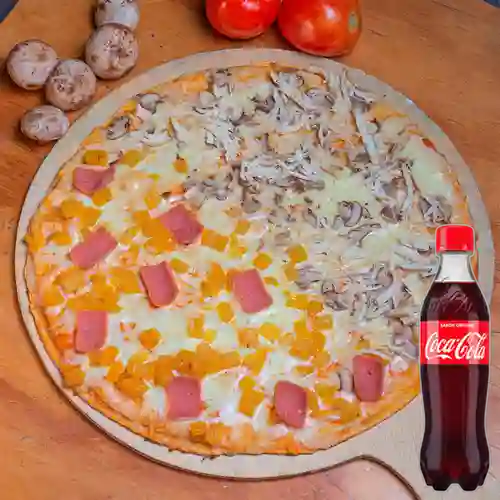 Combo Pizza Mediana Combinada +Cocacola Orig 400ml