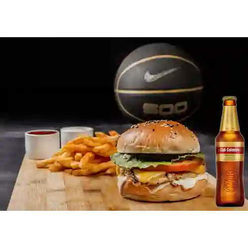 Combo Grilled Chicken Sandwich + Club Col. Dorada 330ml