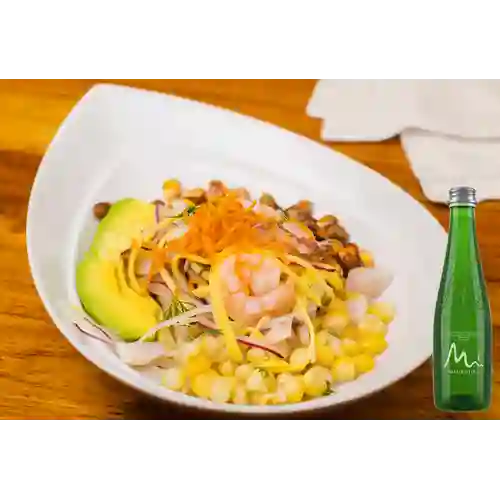 Combo Ceviche Andino + Manantial Con Gas 300ML