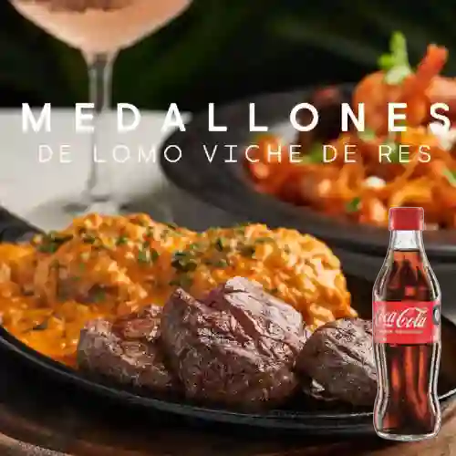 Combo Medallones de Lomo Viche +cocacola Orig