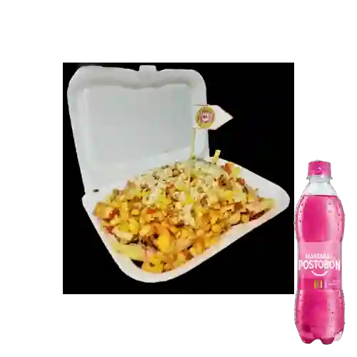 Combo Salchipapa Especial + Postobón Manzana 250Ml