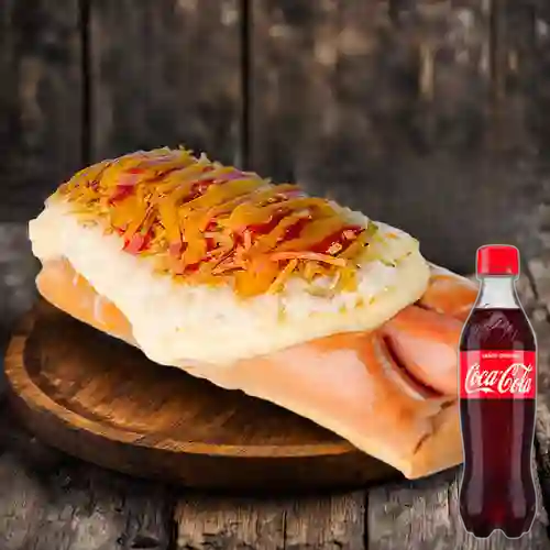Combo Perro Grande + Coca-Cola Sabor Original 400 ml