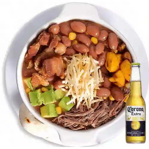 Combo Cazuela Tradicional + Cerveza Corona Bot. 355ml